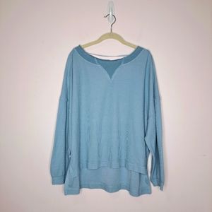 Free People rugby match pullover